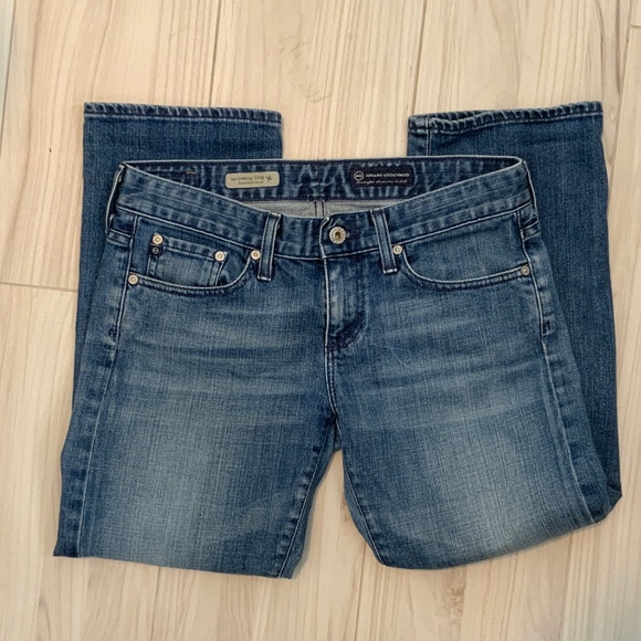 AG Adriano Goldschmied Tomboy Crop Boyfriend Roll-up Women’s Jeans Size 27R - Picture 1 of 6